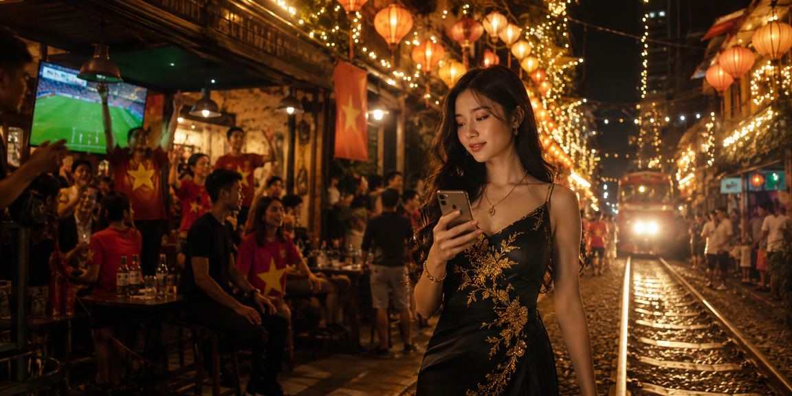 Người dùng Hà Nội xem casino mobile tại chợ đêm với nhu cầu bảo mật dữ liệu