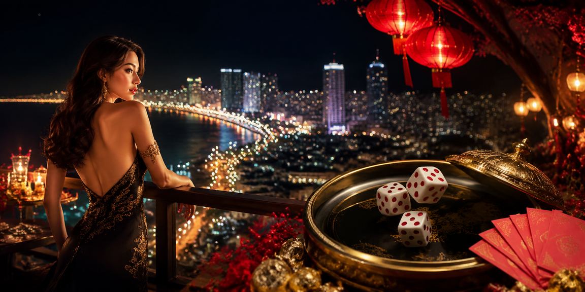Hình minh họa tài xỉu và trải nghiệm casino tại Nha Trang về đêm